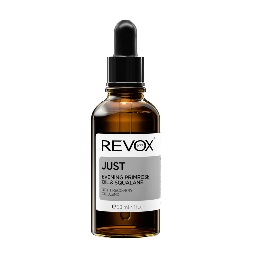 Нічна відновлювальна олія для обличчя Revox B77 Just Evening Primrose Oil &amp; Squalane Night Recovery Oil Blend, 30 мл