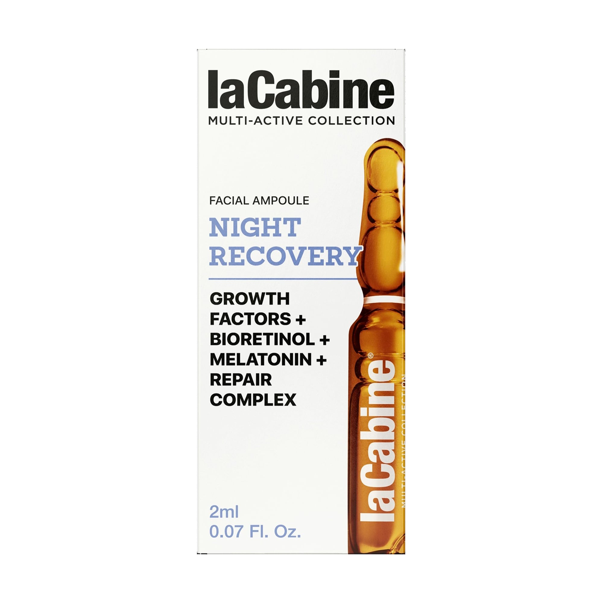 Нічна відновлювальна сироватка для обличчя La Cabine Night Recovery Facial Ampoule, 2 мл